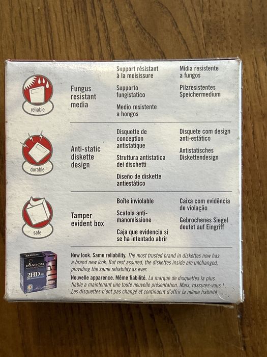 Disketes IBM 5.25 e 2HD cassete metal type iv disquetes diskette