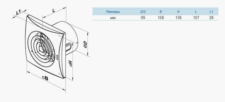 Вентилятор ВЕНТС Квайт 100 малошумний на підшипниках