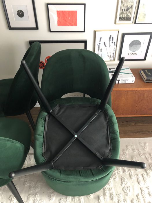 Krzesło tapicerowane z aksamitu Rachel Westwing Collection [2 szt.]