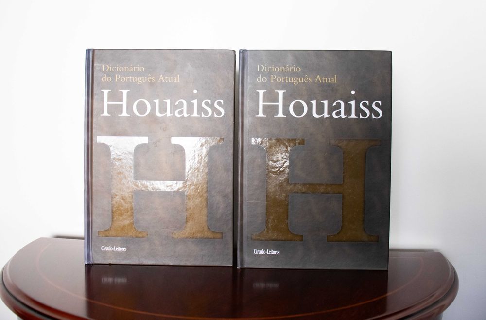 Dicionário Houaiss de Português Actual - 2 Volumes - Como Novos