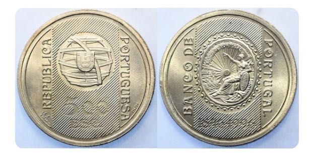 Moeda de prata de 500 escudos (1996)