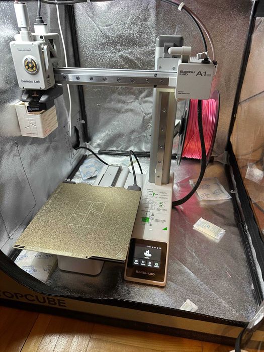 Bambu Lab A1 mini + obudowa (TOPCUBE) | Stan jak nowy | Gwarancja