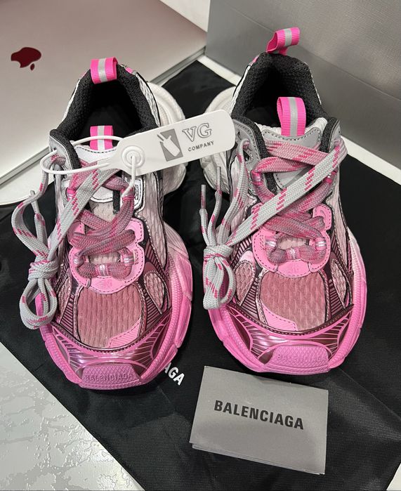 Кроссовки Balenciaga 3XL Grey/Pink Баленсиага Люкс