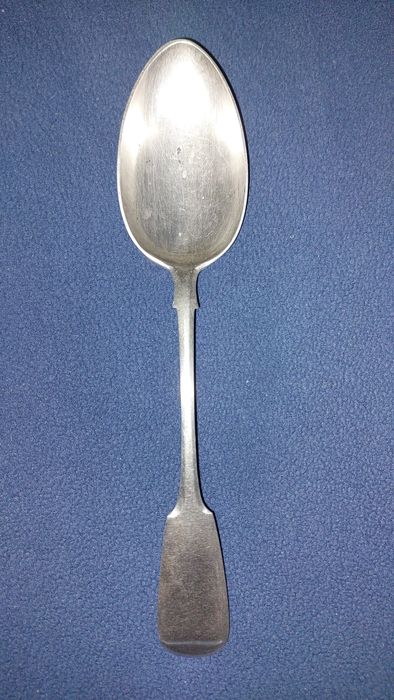 Антикварная столовая ложка, серебро 84 пробы, 1894 год.