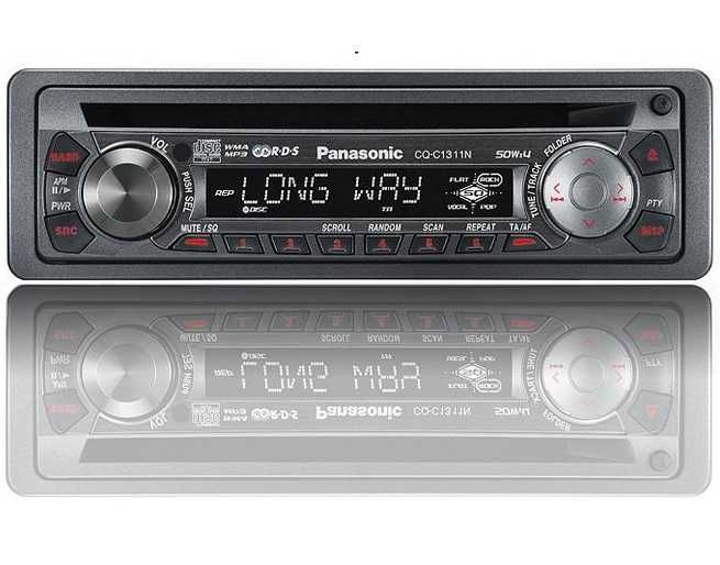 RadioCDText-MP3 Panasonic CQ-C1311N 4x50 Bass SQ Sub ID3-TAG iPod 2RCA