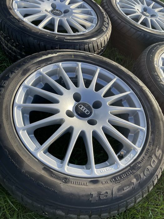 Alufelgi   OZ 4x108  205/55/16 audi 80 stan bardzo dobry opony letnie  5mm