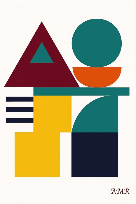 Poster de pintura abstrata