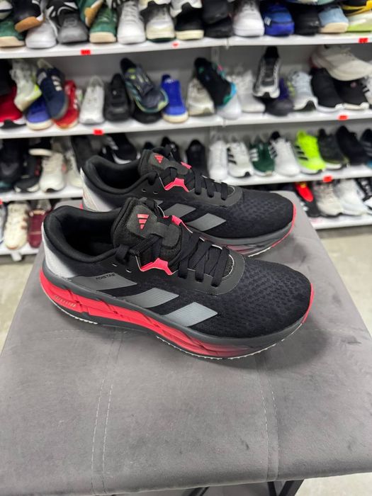 ОРИГІНАЛ 100% Кросівки Adidas Adistar 3 Core Black Iron Metallic Lucid Red Men's shoes JI1244 40 2/3