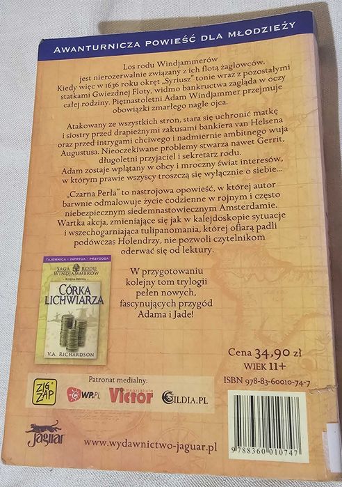 Czarna Perła. Księga pierwsza Saga rodu Windjammerów V. A. Richardson