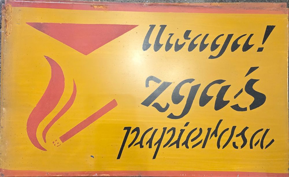 Tablica BHP z czasów PRL cena za 1 szt