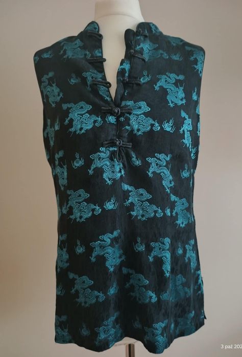 Elegancka bluzka Monsoon w orientalnym stylu rozm M