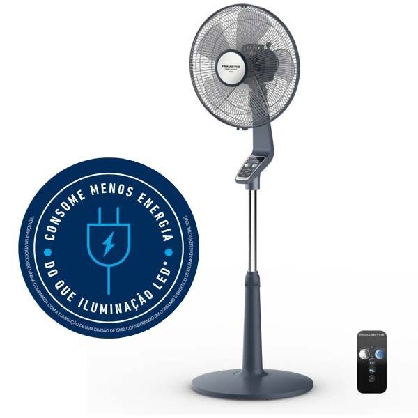 Ventoinha de Pé Rowenta VU5675F0 Turbo Silence Extreme 70W Cinzenta