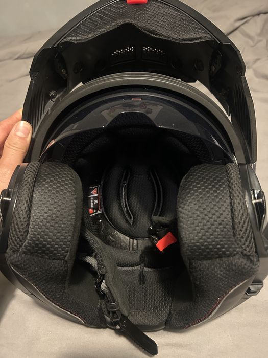 Capacete LS2 com luvas