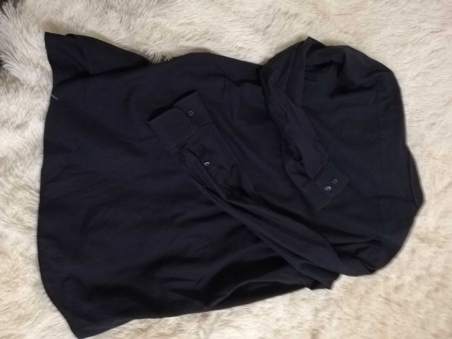 koszula Vistula granatowa XL kołnierz 43 na  188-194 slim 100% bawełna