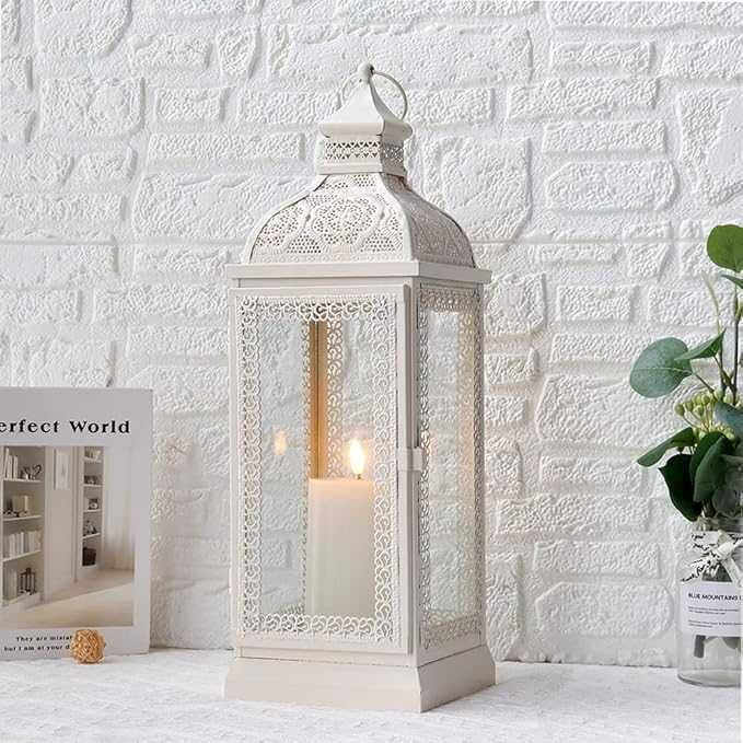 TRIROCKS Lampion w Stylu Rustykalnym, Metalowy