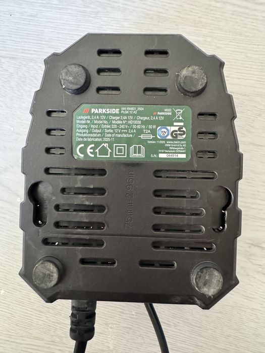 Carregadores Parkside (12V e 20V)
