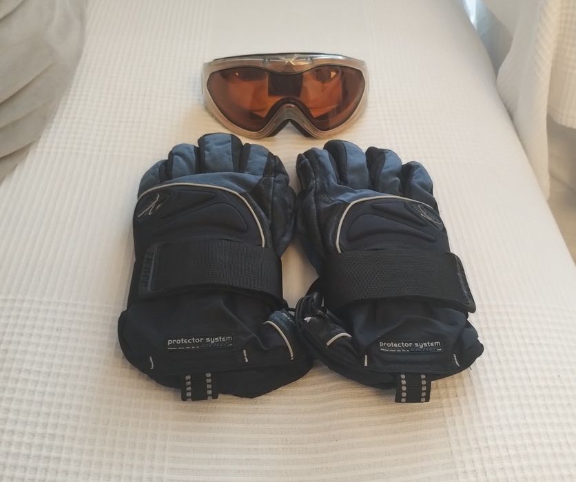 ZESTAW: Rękawice ZIENER Protector (9,5) + Gogle CHAMELEON