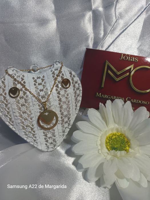 Conjunto de colar +brincos