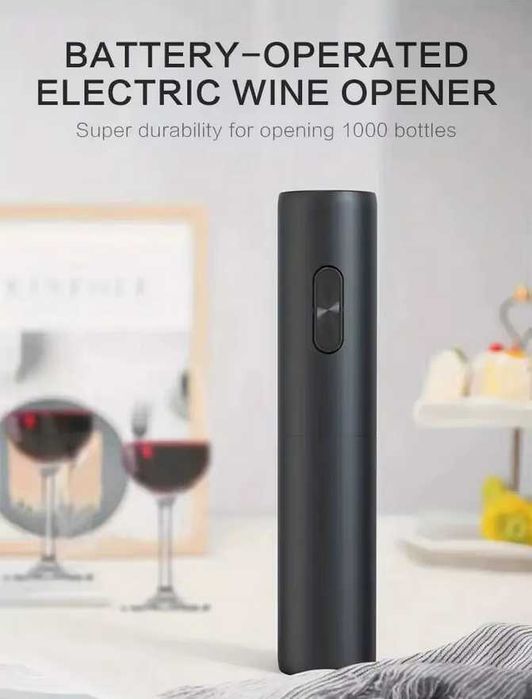 Saca Rolhas Eletrico Automatico Abridor de Vinhos