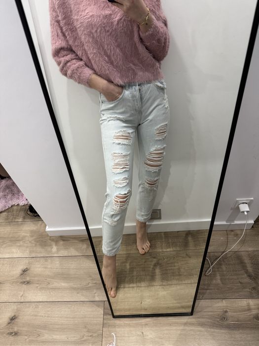 Spodnie jeansy denim boyfriend