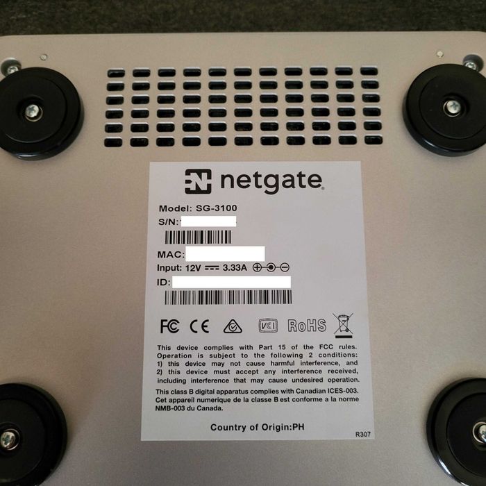 Router Netgate SG-3100445596454031216643