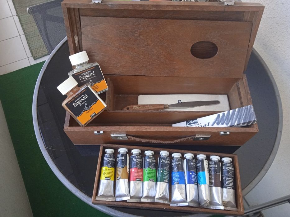 Mala de pintura a óleo marca Fragonard Pébeo