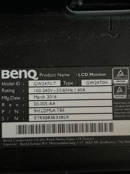 Monitor BENQ  wielkość 24” sprzedam