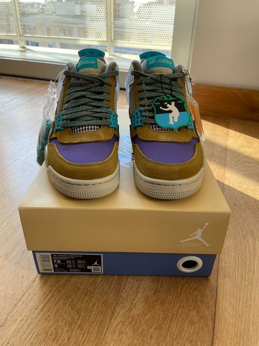 Jordan 4 Retro SP 30th Anniversary Union Desert Moss 40.5 US 7.5