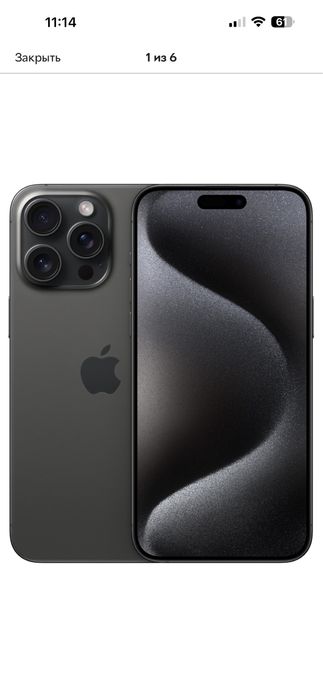 Мобильный телефон Apple iPhone 15 Pro Max 256GB Black Titanium