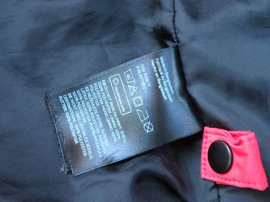 Kurtka H&M Goretex wodoodporna czerwona