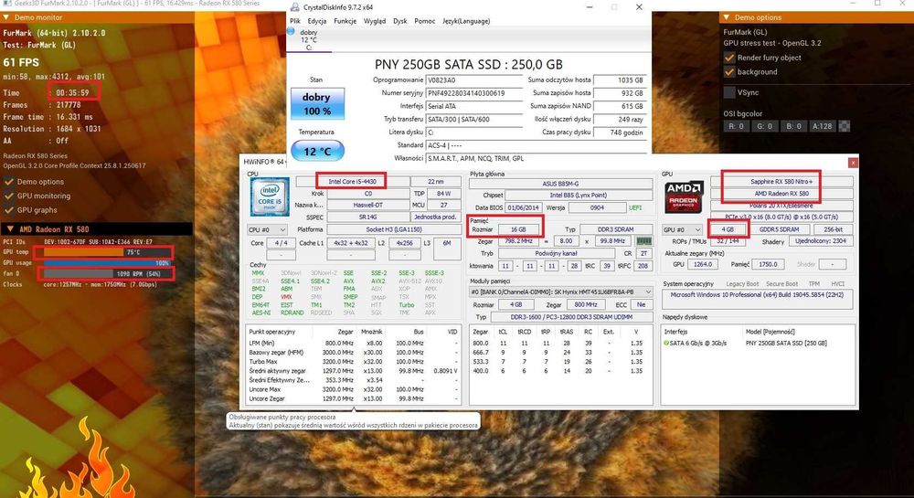 PRZERZYDLE MOCNY Gaming PC | i5-4430 | RX 580 4GB Nitro+ | 16GB RAM!