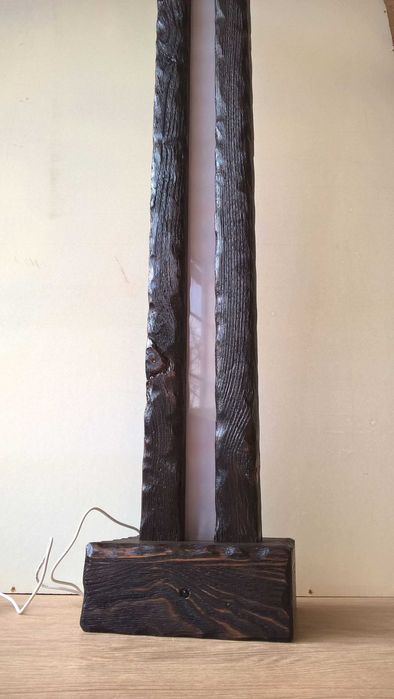 Lampa led rgb rustykalna stojąca na pilota