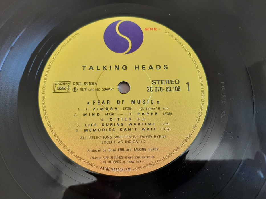 Talking Heads - Fear Of Music - França - Vinil LP