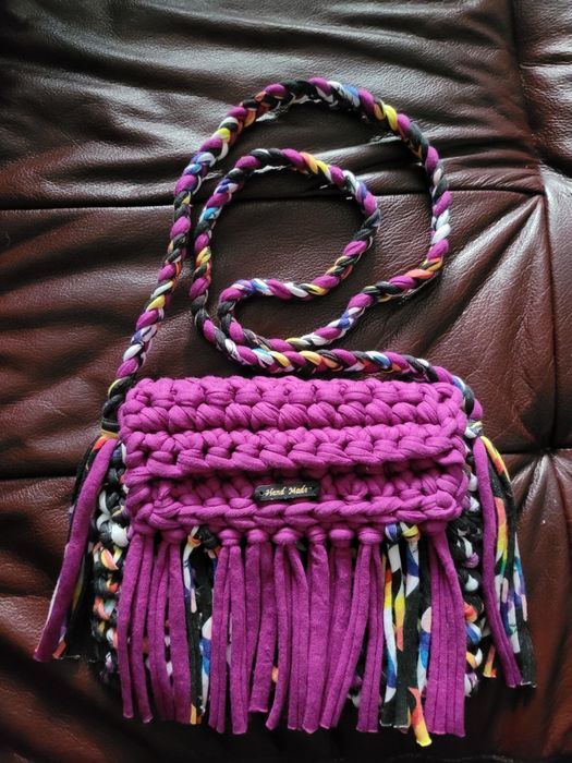 Torebka ze sznurka bawełnianego