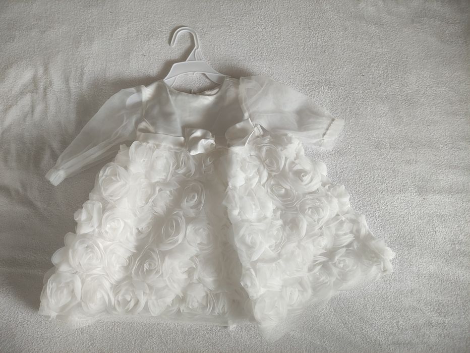 Sukienka do Chrztu 68+ sweterk i body