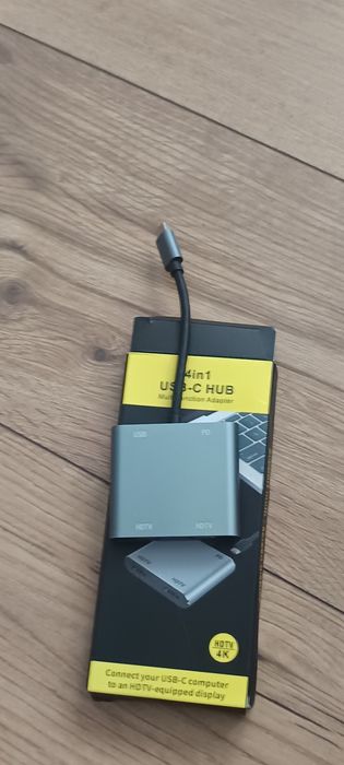 Adapter 4w1 Hub usb C na Hdmi stacja dokujaca