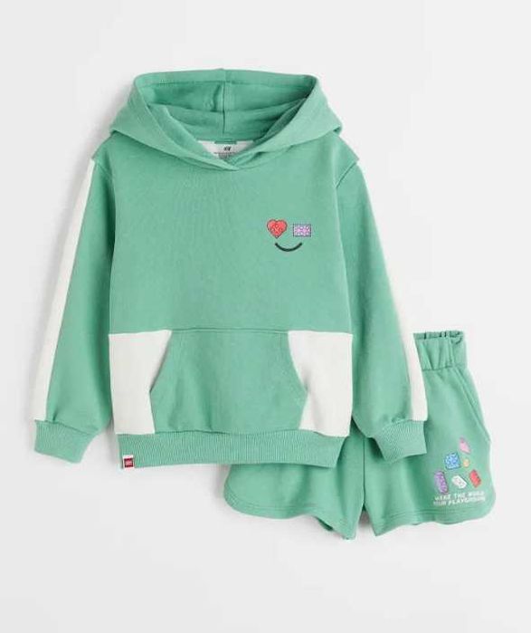 H&M  Komplet dresowy z nadrukiem Lego 98cm 3/4lata