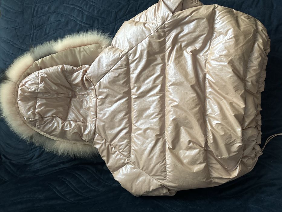 Sprzedam kurtke różową z futerkiem naturalnym rozm S