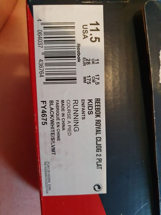 Buty sportowe adidasy dla dziewczynki Reebok rozm 28