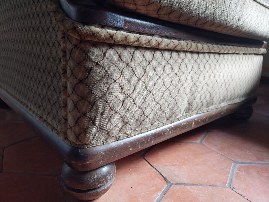 Terno de sofás com sofá cama