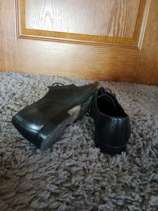 Męskie czarne półbuty