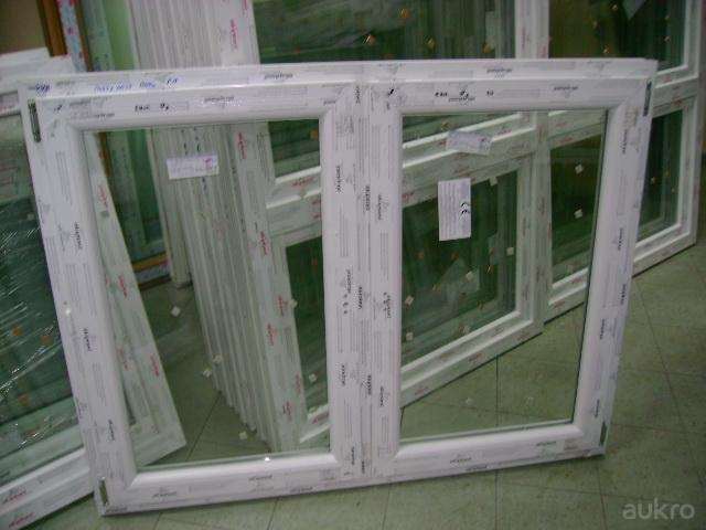 Okno PCV białe 1465x1135 dwuskrzydłowe
