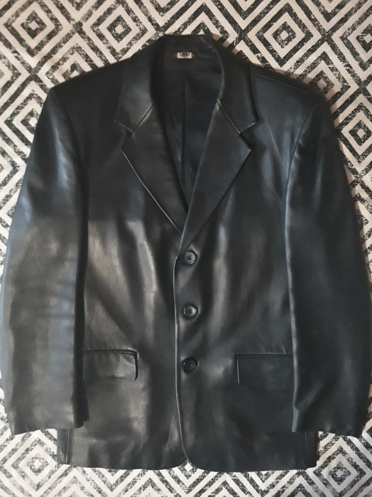 Пиджак кожаный, размер XL