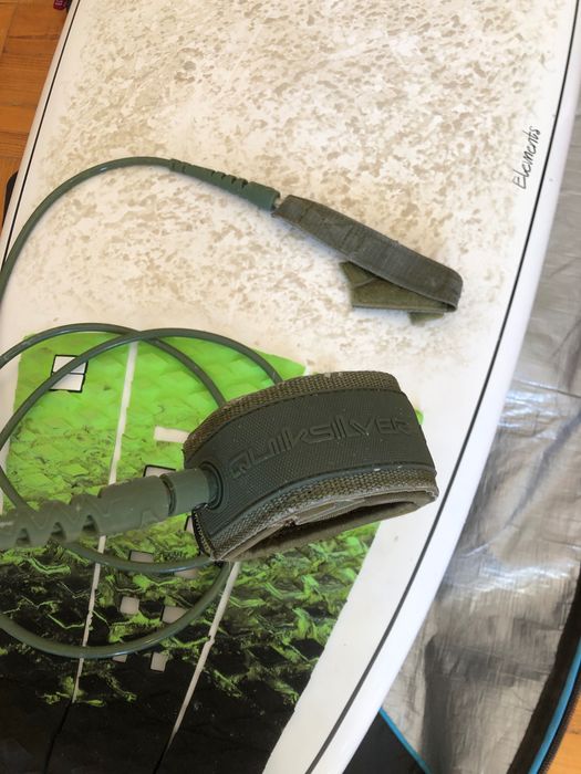 Surfboard NSP Hybrid Element White 6'4 + Boardbag + Leash