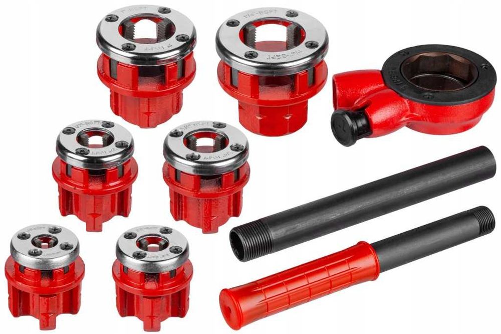 Gwintownica ręczna LEX do rur 6 głowic BSPT 1/4"-1 1/4