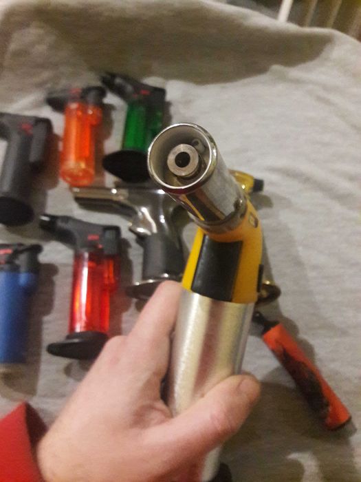 Горелка турбо зажигалка турбінка паяльник різак запальничка Jobon