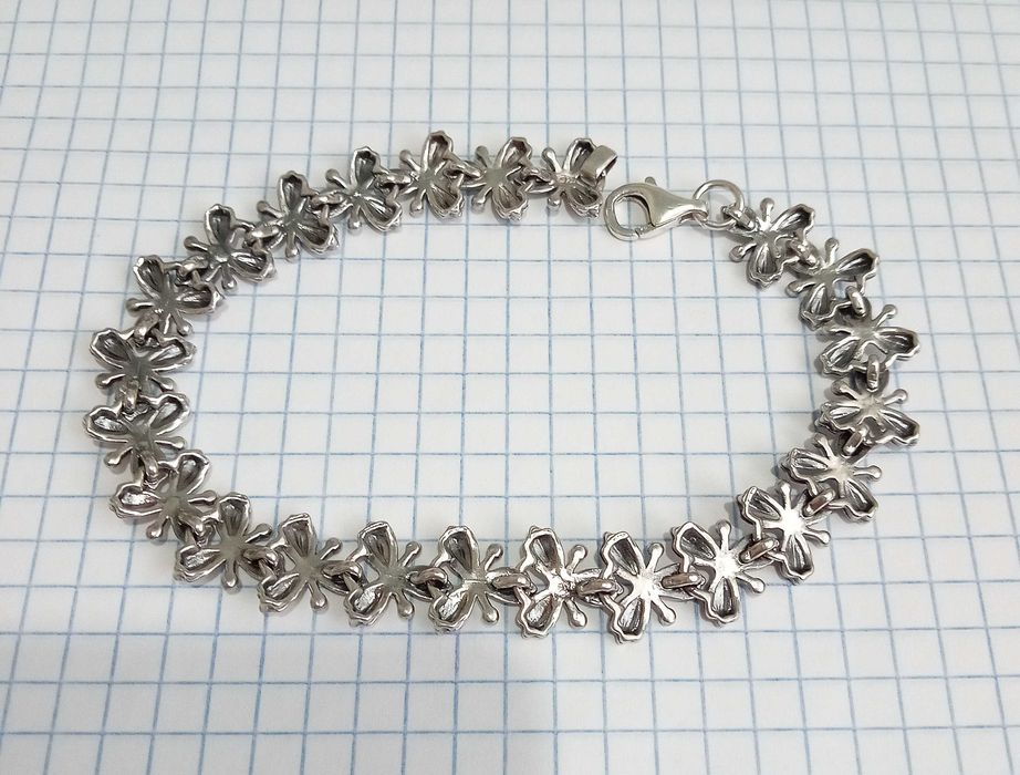 Браслет вінтажний срібло 925 проба. Вага 20,06