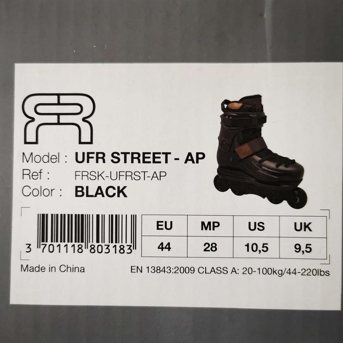 Rolki agresywne Seba FR Skates UFR STREET AP 44 - Nowe!
