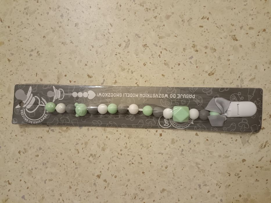 Zawieszka do smoczka silikonowa, lekka.