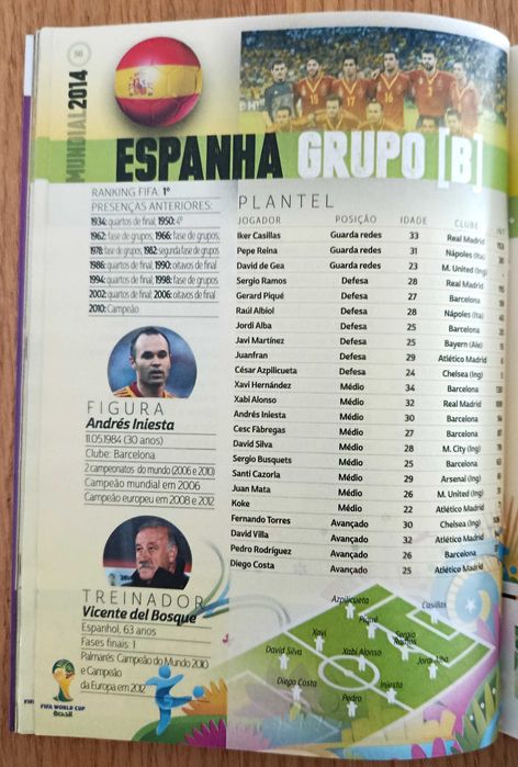 Mundial 2014 - as 32 seleções - jornal O Jogo